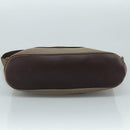 Salvatore Ferragamo Vala Shoulder Bag Canvas Brown Auth bs20980-5
