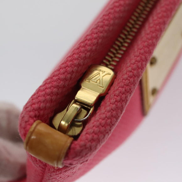 LOUIS VUITTON Antigua Pochette Plat PM Pouch Pink Rose M40068 LV Auth bs20987