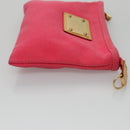 LOUIS VUITTON Antigua Pochette Plat PM Pouch Pink Rose M40068 LV Auth bs20987-4