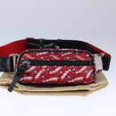 Christian Louboutin Waist bag Nylon Red Auth bs21001-22