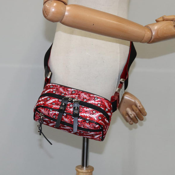 Christian Louboutin Waist bag Nylon Red Auth bs21001