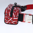Christian Louboutin Waist bag Nylon Red Auth bs21001-3