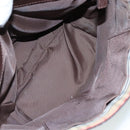 Burberrys Nova Check Hand Bag Canvas Leather Beige Brown Silver Auth bs21004-21