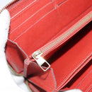 LOUIS VUITTON Monogram Empreinte Zippy Wallet Red M60737 LV Auth bs21012-18