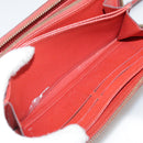 LOUIS VUITTON Monogram Empreinte Zippy Wallet Red M60737 LV Auth bs21012-11