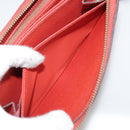 LOUIS VUITTON Monogram Empreinte Zippy Wallet Red M60737 LV Auth bs21012-20