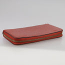 LOUIS VUITTON Monogram Empreinte Zippy Wallet Red M60737 LV Auth bs21012-5