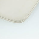 BALENCIAGA Pouch Leather White Silver 551992 Auth bs21014-16