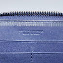 BOTTEGA VENETA INTRECCIATO Long Wallet Leather Black Silver Auth bs21015-9