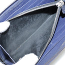 BOTTEGA VENETA INTRECCIATO Long Wallet Leather Black Silver Auth bs21015-11