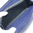 BOTTEGA VENETA INTRECCIATO Long Wallet Leather Black Silver Auth bs21015-18