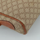 CELINE Macadam Canvas Shoulder Bag Beige Auth bs21025-11