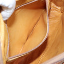 CELINE Macadam Canvas Shoulder Bag Beige Auth bs21025-20