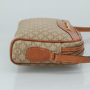 CELINE Macadam Canvas Shoulder Bag Beige Auth bs21025-4