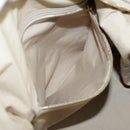 CELINE Hand Bag Leather Beige Gold Auth bs21026-25