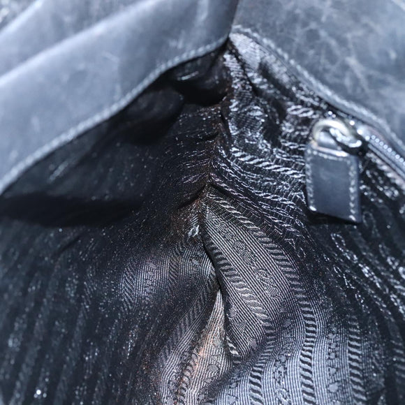 PRADA Hand Bag Nylon Black Auth bs21031