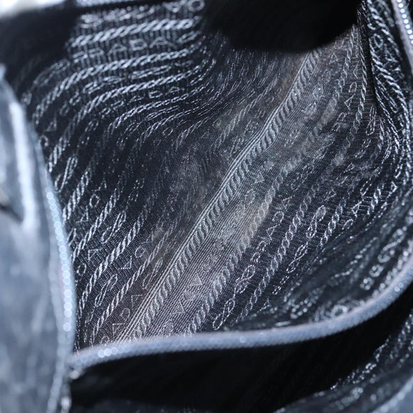 PRADA Hand Bag Nylon Black Auth bs21031