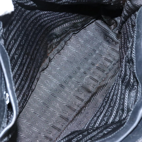 PRADA Hand Bag Nylon Black Auth bs21031