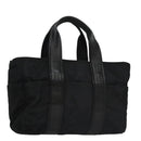 HERMES Acape Luco PM Hand Bag Nylon Black Auth bs21033-1