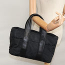 HERMES Acape Luco PM Hand Bag Nylon Black Auth bs21033-22