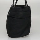 HERMES Acape Luco PM Hand Bag Nylon Black Auth bs21033-4