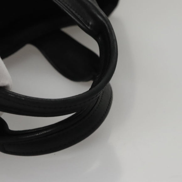 HERMES Acape Luco PM Hand Bag Nylon Black Auth bs21033