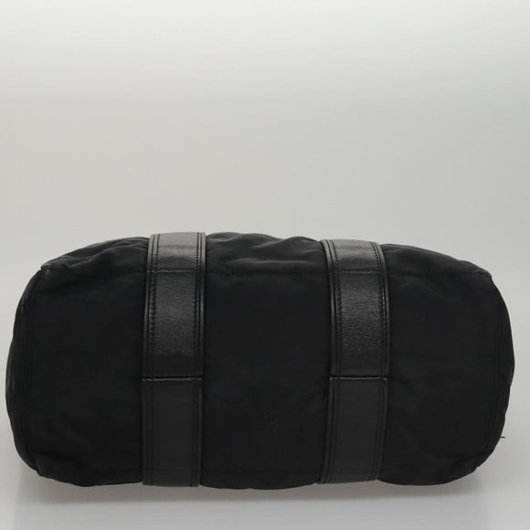 HERMES Acape Luco PM Hand Bag Nylon Black Auth bs21033