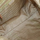 PRADA Hand Bag Nylon Beige Auth bs21036-11