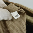 PRADA Hand Bag Nylon Beige Auth bs21036-12