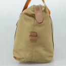 PRADA Hand Bag Nylon Beige Auth bs21036-4