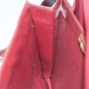 CARTIER Shoulder Bag Leather Red Auth bs21040-20