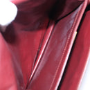 CARTIER Shoulder Bag Leather Red Auth bs21040-21