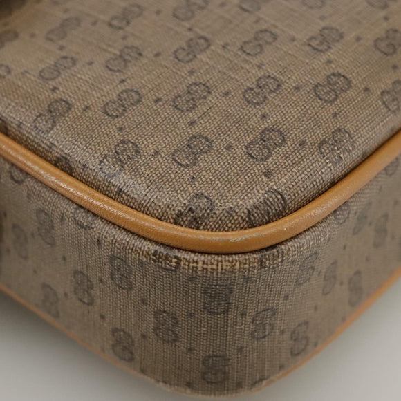 GUCCI Micro GG Supreme Shoulder Bag PVC Beige Gold 007 904 0095 Auth bs21045