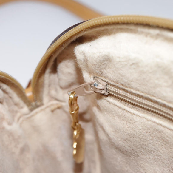 GUCCI Micro GG Supreme Shoulder Bag PVC Beige Gold 007 904 0095 Auth bs21045