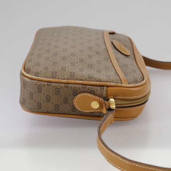 GUCCI Micro GG Supreme Shoulder Bag PVC Beige Gold 007 904 0095 Auth bs21045