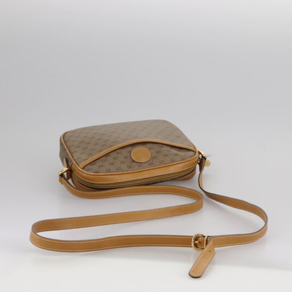 GUCCI Micro GG Supreme Shoulder Bag PVC Beige Gold 007 904 0095 Auth bs21045