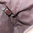 GUCCI GG Canvas Shoulder Bag Beige Silver 145857 Auth bs21051-19