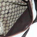 GUCCI GG Canvas Shoulder Bag Beige Silver 145857 Auth bs21051-22