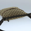 GUCCI GG Canvas Shoulder Bag Beige Silver 145857 Auth bs21051-6