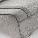 BALENCIAGA Everyday XXS Hand Bag Leather 2way Silver Auth bs21056-16