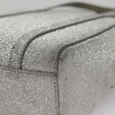 BALENCIAGA Everyday XXS Hand Bag Leather 2way Silver Auth bs21056-9