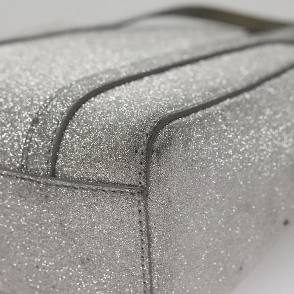 BALENCIAGA Everyday XXS Hand Bag Leather 2way Silver Auth bs21056