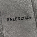 BALENCIAGA Everyday XXS Hand Bag Leather 2way Silver Auth bs21056-17