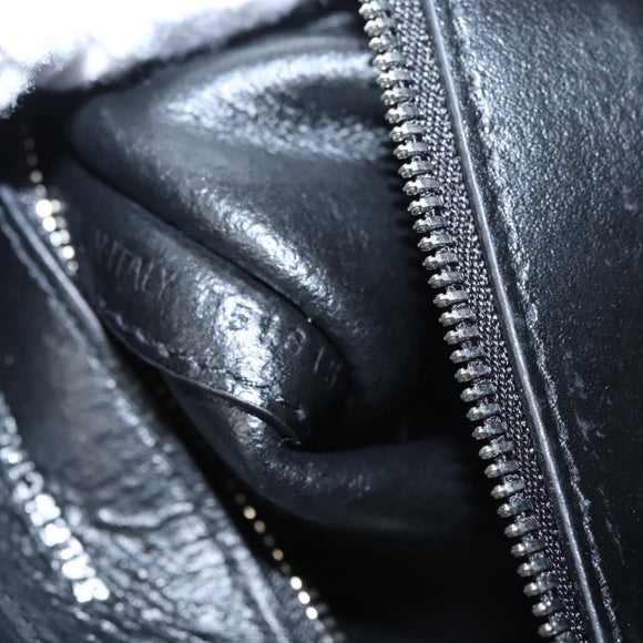 BALENCIAGA Everyday XXS Hand Bag Leather 2way Silver Auth bs21056