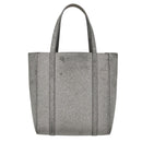 BALENCIAGA Everyday XXS Hand Bag Leather 2way Silver Auth bs21056-2