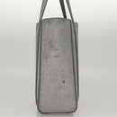 BALENCIAGA Everyday XXS Hand Bag Leather 2way Silver Auth bs21056-4