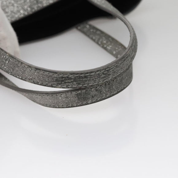 BALENCIAGA Everyday XXS Hand Bag Leather 2way Silver Auth bs21056