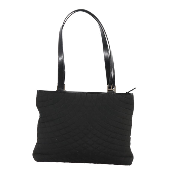 BALLY Tote Bag Nylon Black Auth bs21059