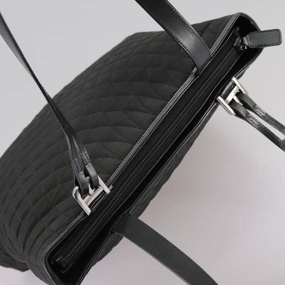 BALLY Tote Bag Nylon Black Auth bs21059