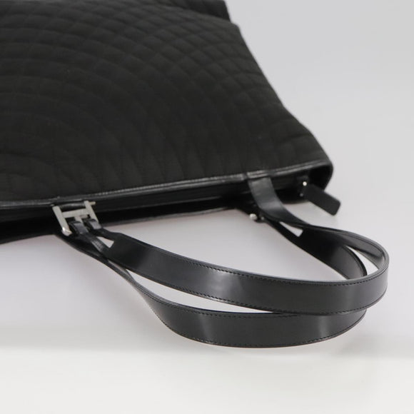 BALLY Tote Bag Nylon Black Auth bs21059
